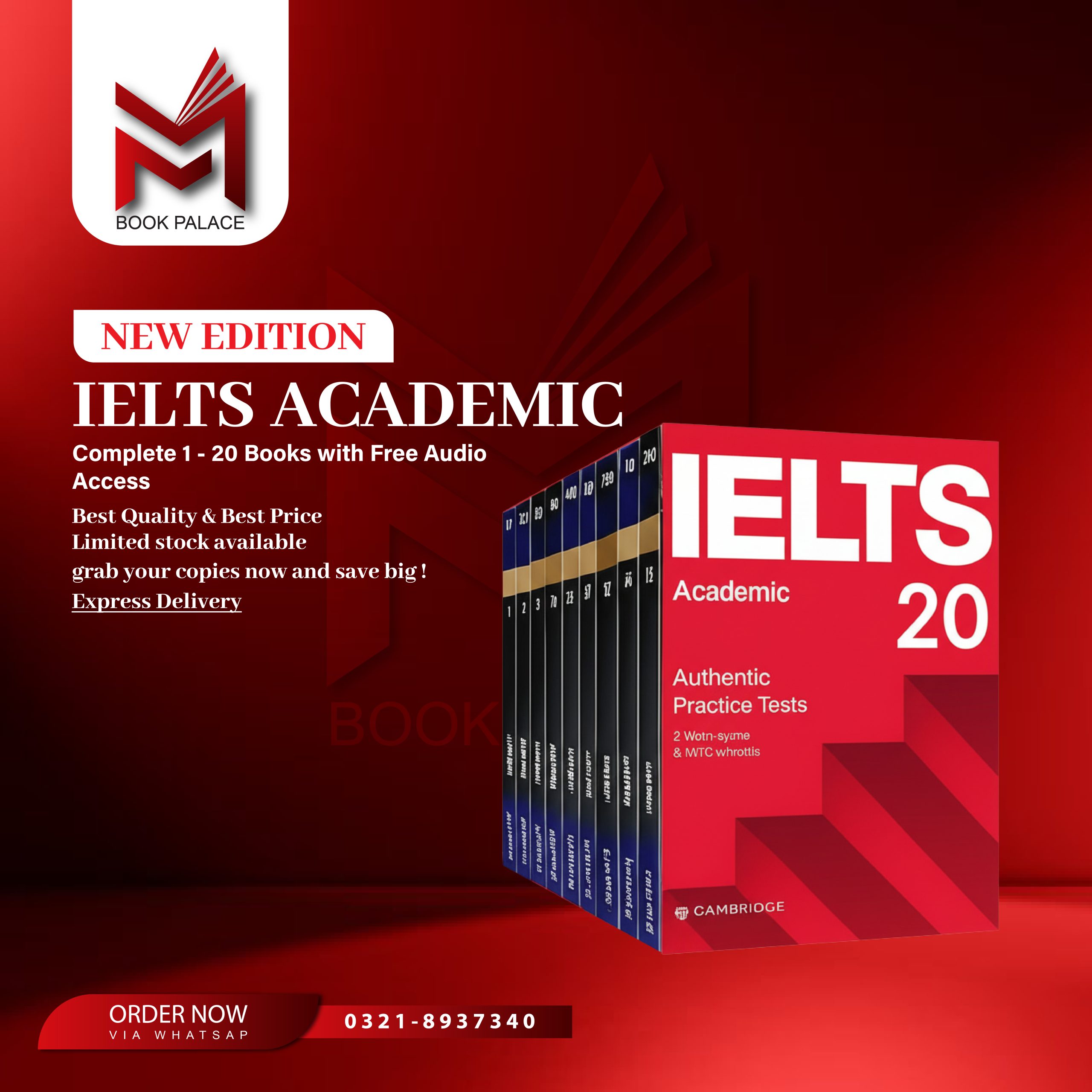 Cambridge English IELTS Academic Set (1-20 Books)