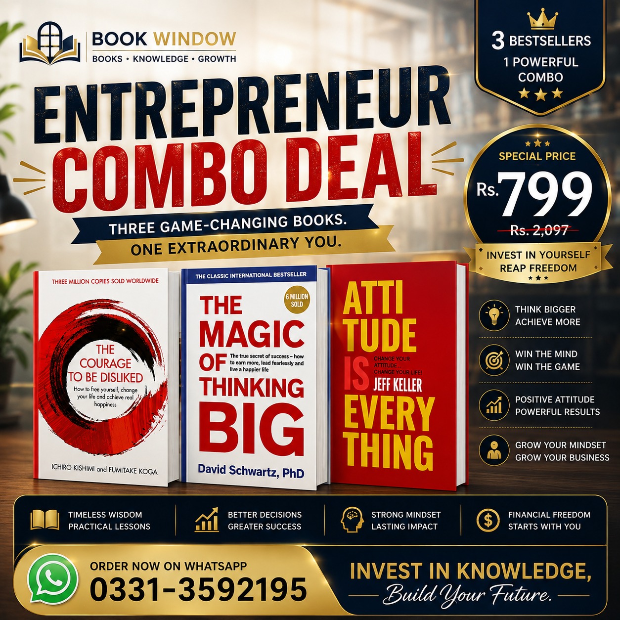 Entrepreneur Combo Deal – 3 Books Set
